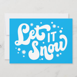 Laat het Sneeuwen Winterontwerp Kaart