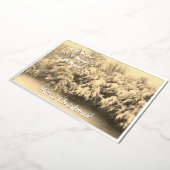 Laat het sneeuwfeest folie feestdagenkaart (Gedraaid)