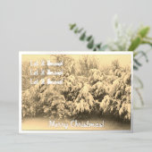 Laat het sneeuwfeest folie feestdagenkaart (Staand Voorkant)