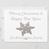 Laat het sneeuwgolven Snowmen Feestdagenkaart (Achterkant)