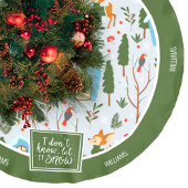 Laat het sneeuwkatje de groene kerst geven kerstboom rok