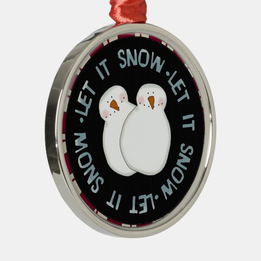 Laat het Sneeuwkeepomwille Ornament (Rechts)