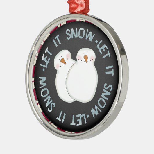 Laat het Sneeuwkeepomwille Ornament (Links)