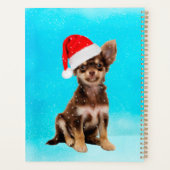 Laat het Sneeuwkerst Chihuahua Dog Wearing Pet Planner (Achterkant)
