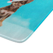 Laat het Sneeuwkerst Chihuahua Dog Wearing Pet Snijplank (Hoek)