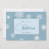 Laat het sneeuwkerstkaart feestdagenkaart (Voorkant)