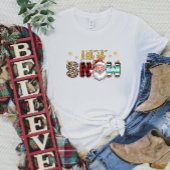 Laat het Sneeuwkerstman Vrouwen Kerstmis T-shirt