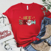 Laat het Sneeuwkerstman Vrouwen Kerstmis T-shirt