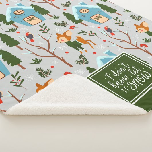 Laat het Sneeuwklop Reindeerpatroon met de naam Gr Sherpa Deken (3/4)