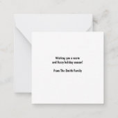 Laat het sneeuwklote honden notitiekaartje (Achterkant)