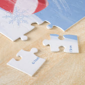 Laat het Sneeuwman en Pepermunt Legpuzzel (Zijkant)