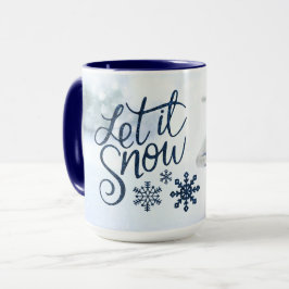 Laat het Sneeuwman Grote Mok sneeuwen