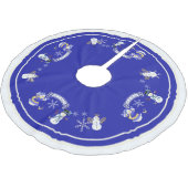 Laat het Sneeuwman Kerstmis Winter Holiday Tree Kerstboom Rok (Gekanteld)