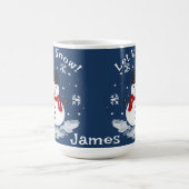 Laat het Sneeuwman PERSONALISEREN Cacao Koffiemok (Center)