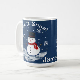 Laat het Sneeuwman PERSONALISEREN Cacao Koffiemok