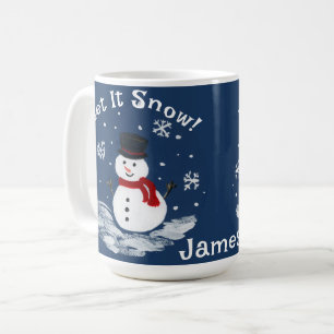 Laat het Sneeuwman PERSONALISEREN Cacao Koffiemok