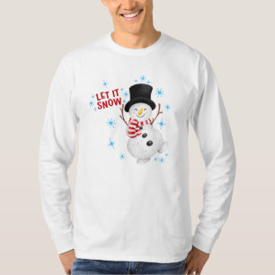 Laat het Sneeuwman T-Shirt sneeuwen