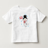 Laat het Sneeuwman Toddler T-shirt sneden (Voorkant)
