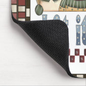 Laat het Sneeuwmannen Kerstmis Mousepad Sneeuwen Muismat (Hoek)
