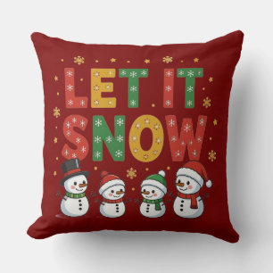 Laat het sneeuwmannen sneeuwen kussen