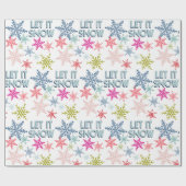 Laat het sneeuwpakpapier cadeaupapier (Vlak)