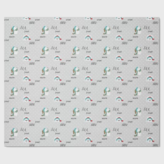 Laat het sneeuwpolaire beren inpakpapier (Vlak)