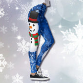 Laat het sneeuwpop Leggings kerstbroek