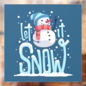 Laat het sneeuwpopelen raamsticker (Vel 2)