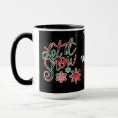 Laat het sneeuwpopkerst mok (Links)