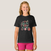 Laat het sneeuwpoppenmeisje t-shirt (Voorkant volledig)