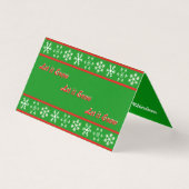 Laat het sneeuwrode Kaart (Voorkant)