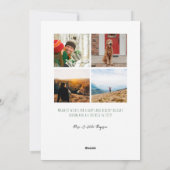 Laat het sneeuwschilderen Achtergrond Fotovakantie Feestdagenkaart (Achterkant)