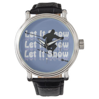 Laat het sneeuwskier horloge