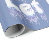 Laat het sneeuwskismen in wintersport cadeaupapier (Rol Hoek)