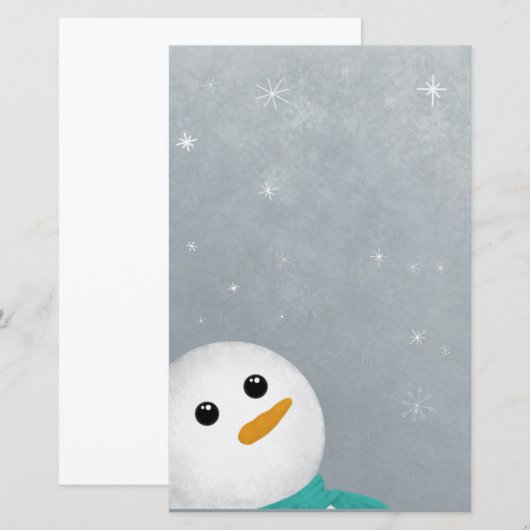 Laat het sneeuwsneeuwman (Voorkant / Achterkant)