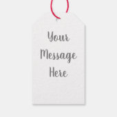 Laat het sneeuwsneeuwman cadeaulabel (Achterkant)