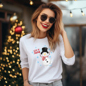 Laat het sneeuwsneeuwman t-shirt