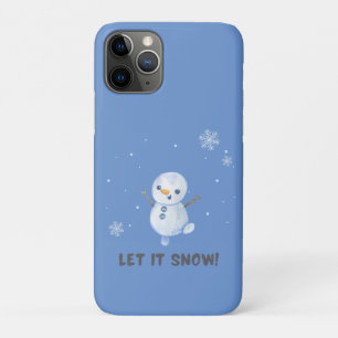 Laat het sneeuwsneeuwsneeuwman Case-Mate iPhone case