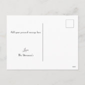 Laat het sneeuwsneeuwsneeuwman modern feestdagenkaart (Achterkant)