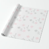 Laat het sneeuwsneeuwvlokken kerstcadeau cadeaupapier (Uitgerold)