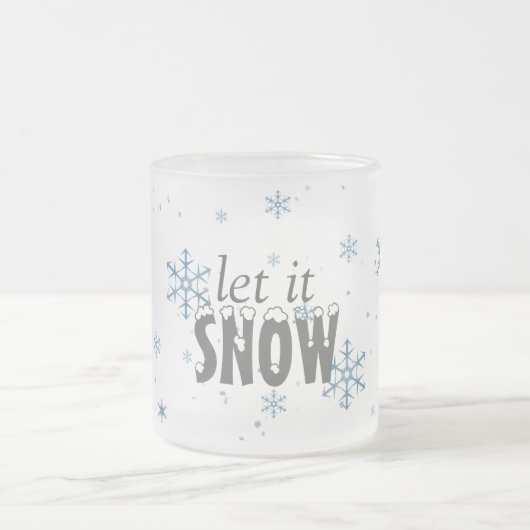 Laat het sneeuwsneeuwvlokken Mok (Center)