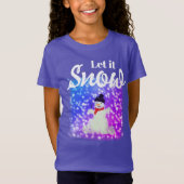 Laat het sneeuwsnowman T-Shirt sneeuwen (Voorkant)