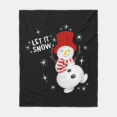 Laat het sneeuwsnuffelaar fleece deken (Voorkant)