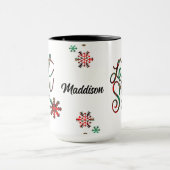 Laat het sneeuwspelige kerstMok Mok (Midden)