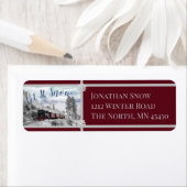 Laat het sneeuwtrein Ride Etiket (Insitu)