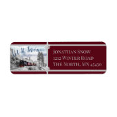 Laat het sneeuwtrein Ride Etiket (Voorkant)