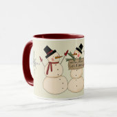 Laat het Sneeuwvakantie-Mok Mok (Voorkant links)