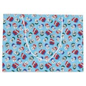 Laat het sneeuwverkuiken Waterverf tekens Groot Cadeauzakje (Achterkant)