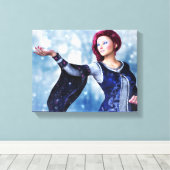 Laat het sneeuwvloerige canvas afdrukken (Insitu (Houten vloer))