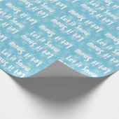 Laat het sneeuwvlokken cadeaupapier (Hoek)